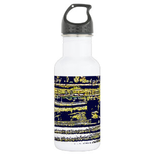 Botella De Agua jGibney de Inglaterra 1986 snap-11510artBlue del