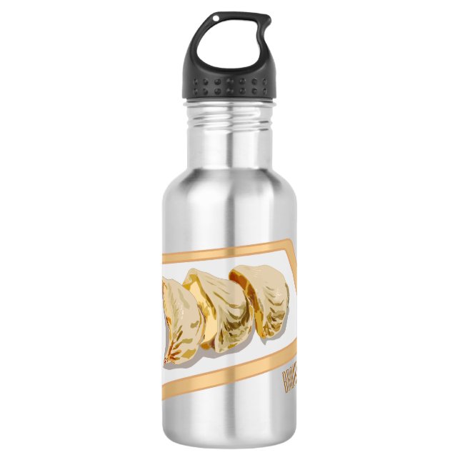 Botella De Agua Jiaozi / ilustracion personalizado chino de bolas  (Anverso)