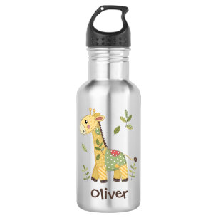 Botella De Agua Jirafa Adorable de Parche