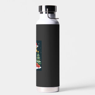 Botella De Agua Jirafa Feliz Navidad Encendido del Árbol de Navida