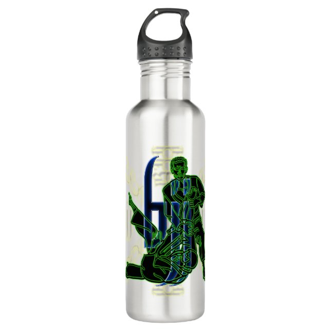 Botella De Agua Jiu Jitsu brasileño (Anverso)