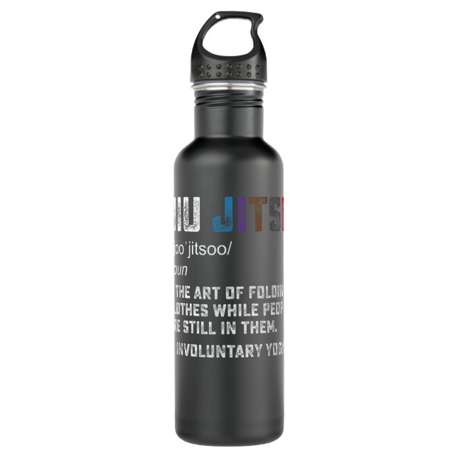 Botella De Agua Jiu jitsu Funny definition BJJ o MMA grappler (Anverso)
