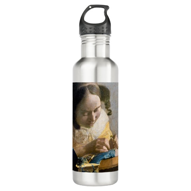 Botella De Agua Johannes Vermeer - El Lacemaker (Anverso)