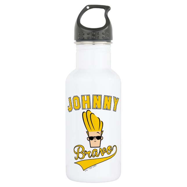 Botella De Agua Johnny Bravo Collegiate Graphic (Anverso)