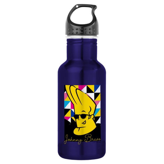 Botella De Agua Johnny Bravo Pop Art Graphic (Anverso)