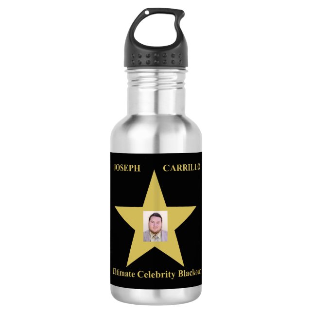 Botella De Agua Joseph Carrillo - Último Apagón de Celebridades (Anverso)