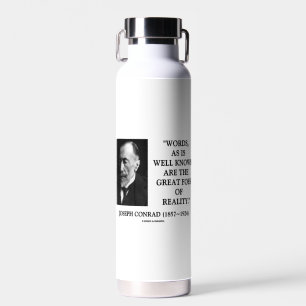 Botella De Agua Joseph Conrad Palabras Grandes Enemigos De La Real