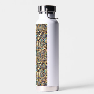 Botella de agua judía