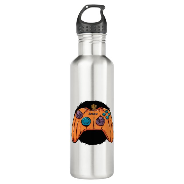 BOTELLA DE AGUA JUEGO HALLOWEING DE PUMPKIN GAMEPAD (Anverso)