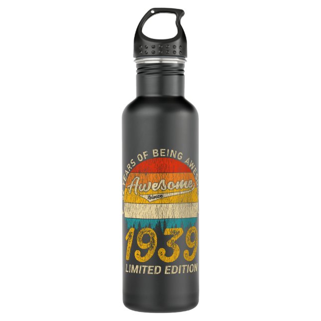 Botella De Agua Jueves de cumpleaños 1939, 86 años, increíble rega (Anverso)