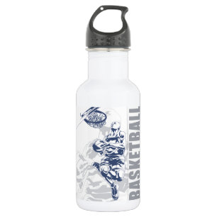 Botella De Agua Jugador de baloncesto con nombre personalizado