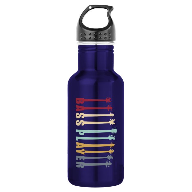 Botella De Agua Jugador de Bass (Anverso)
