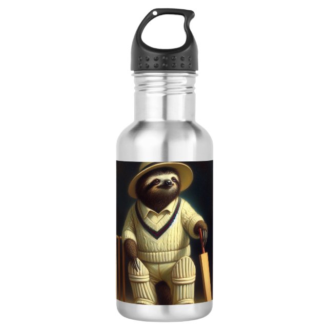 Botella De Agua Jugador de críquet eslovaco (Anverso)