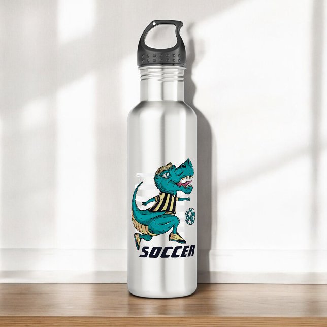 Botella De Agua Jugador de fútbol T-Rex (Subido por el creador)