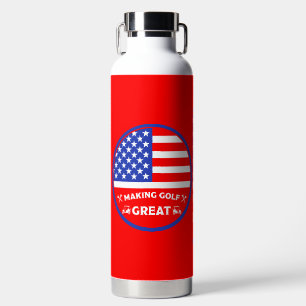 Botella De Agua Jugador de Golf Americano Divertido