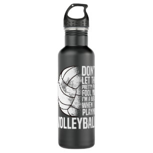 Botella De Agua Jugador de voleibol Chica entrenamiento Deportes 