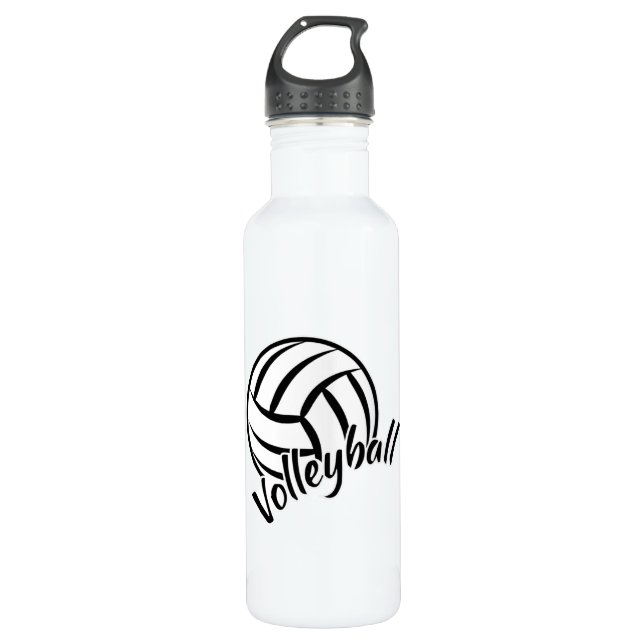 Botella De Agua Jugador de voleibol de playa Chica de voleibol en  (Anverso)