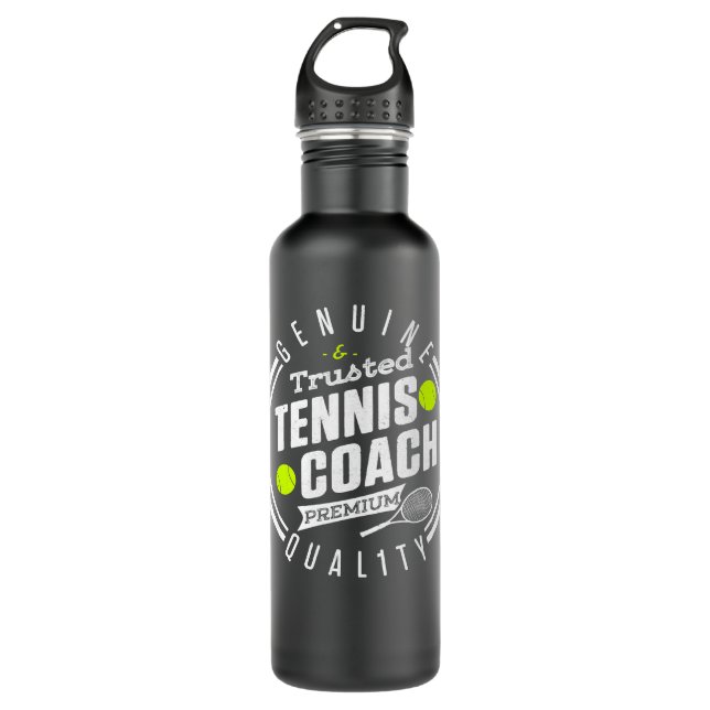 Botella De Agua Jugador entrenador de Tennis Lover Jugador Calidad (Anverso)