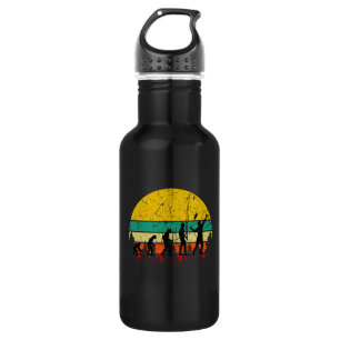 Botella De Agua Jugador Retro Evolución Bádminton