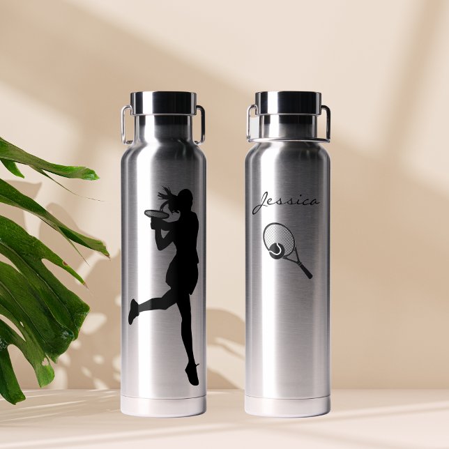 Botella De Agua Jugadora de tenis femenina de clase personalizada (Subido por el creador)