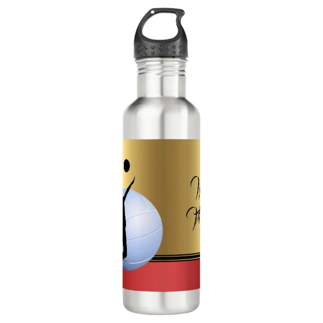 Botella De Agua Jugadora de voleibol de categoría femenina persona (Anverso)
