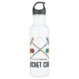 Botella De Agua Jugadores de Croquet divertidos de Wicket Guay
