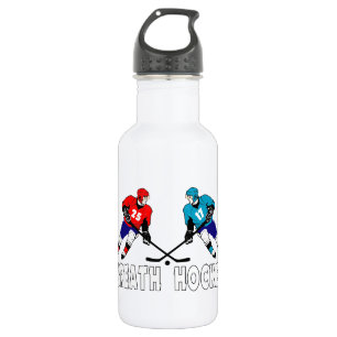 Botella De Agua Jugadores de hockey de combate