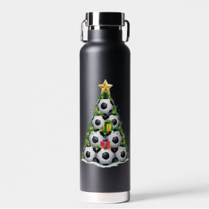 Botella De Agua Jugadores de navidad de fútbol niños