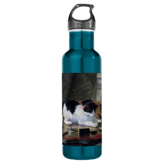 Botella De Agua Jugar el gatito de Henriëtte Ronner-Knip