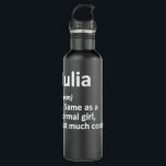 Botella De Agua JULIA Definition Personalized Name Funny Birthday<br><div class="desc">JULIA Definition Personalized Name Funny Birthday Gift Idea</div>