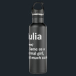 Botella De Agua JULIA Definition Personalized Name Funny Birthday<br><div class="desc">JULIA Definition Personalized Name Funny Birthday Gift Idea</div>