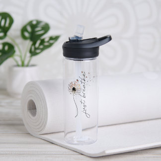Botella De Agua Just Breathe Dandelion Blowing in Wind 