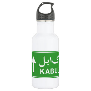 Botella De Agua Kabul, Afganistán, Rótulo de la Calle de Tráfico