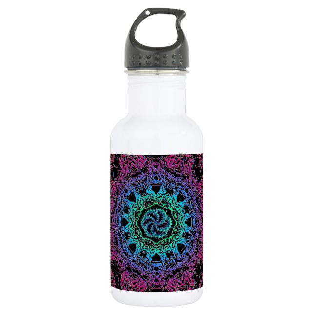 Botella De Agua Kala Chakra Mandala (Anverso)