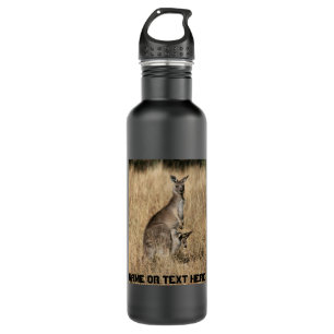 Botella De Agua Kangaroo con el bebé Joey en Pouch