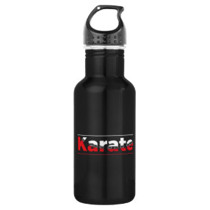 Botella De Agua Karate Martial Arts Red