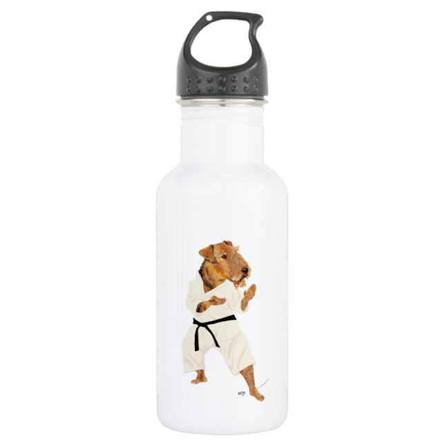 Botella De Agua Karate Terrier (Anverso)