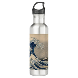 Botella De Agua Katsushika Hokusai. La gran ola de Kanagawa