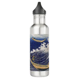 Botella De Agua Katsushika Hokusai. Olas oceánicas