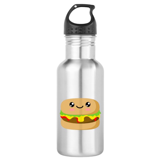 Botella De Agua Kawaii Burger (Anverso)