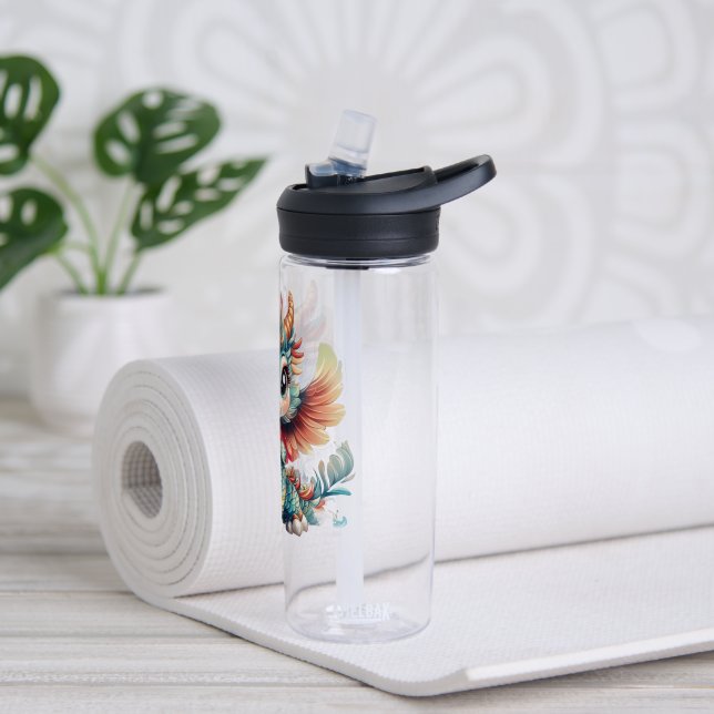 Botella de agua Kawaii Chinese Knot Dragon (Yoga)