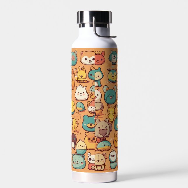 Botella De Agua Kawaii Critters Squad; lindo caos (Izquierdo)