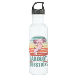 Botella De Agua Kawaii I Axolotl cuestiona el divertido regalo de