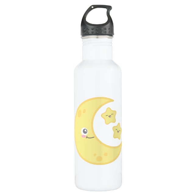 Botella De Agua Kawaii Moon y Star (Anverso)