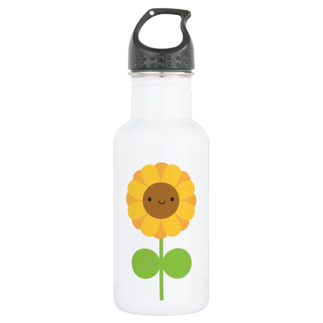Botella De Agua Kawaii Sunflower (Anverso)