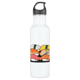Botella De Agua Kawaii Sushi Set - Salmon Tuna Egg Shrimp