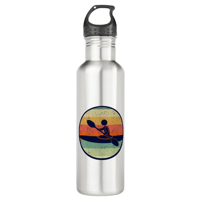 Botella De Agua Kayaking Sunset Guay Lake Kayak (Anverso)