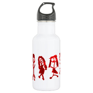 Botella De Agua Kaylee rojo mi familia 2013 Art1a Hoboken el MUSEO