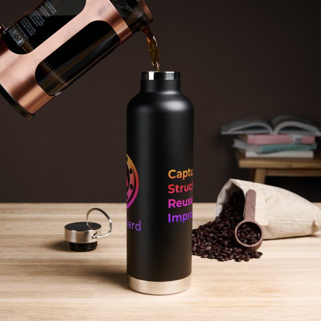 Botella de agua #KCSNerd (Café)