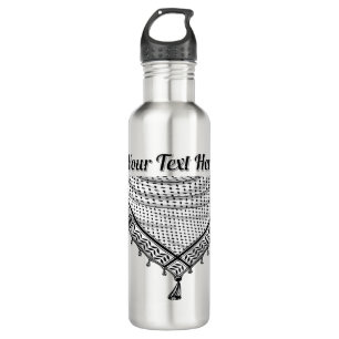 Botella De Agua Keffiyeh palestino Scarf tejido tradicional